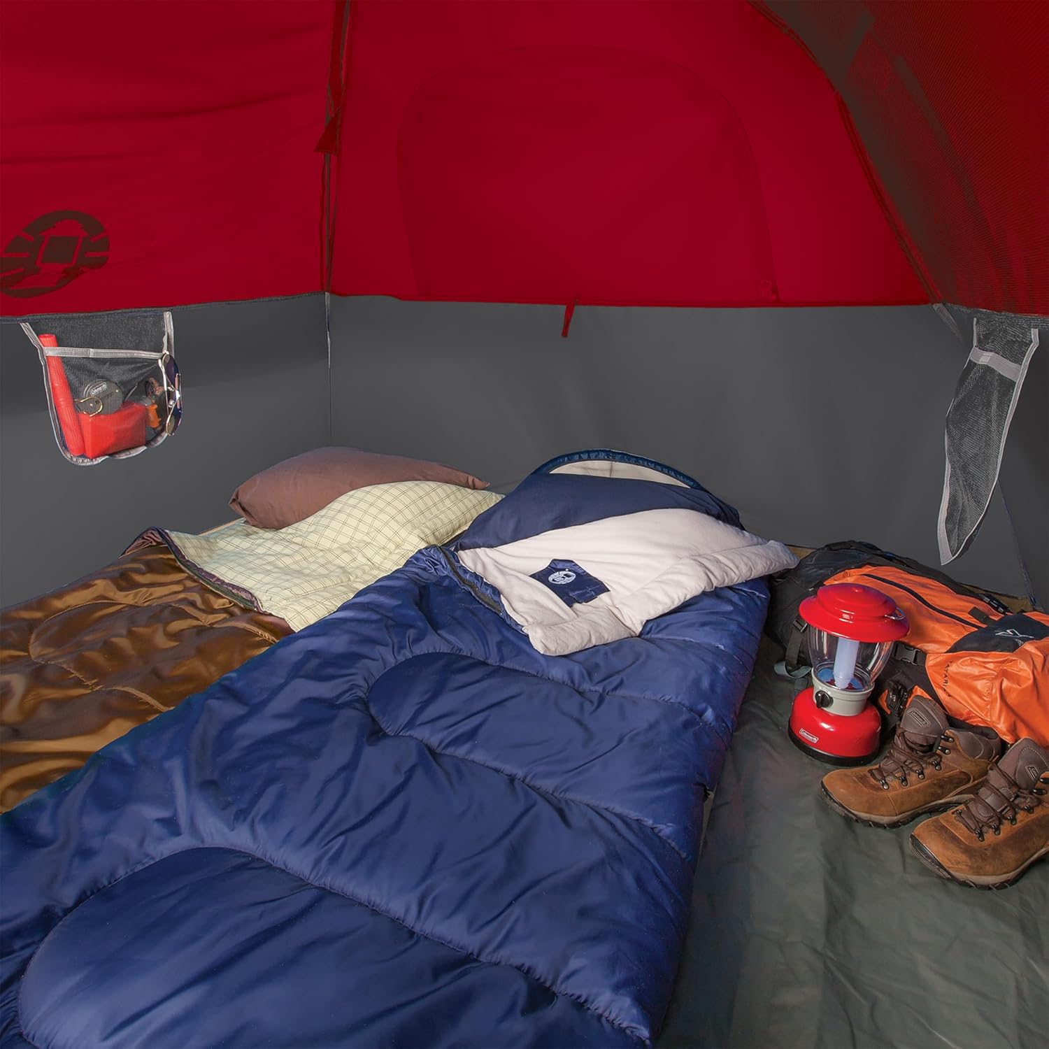 Coleman Brazos Adult Sleeping Bag, Cool Weather, 30°F, No-Snag Zipper | Stay warm in temperatures as low as 30°F, machine washable, includes stuff sack, great for camping, traveling, etc, PFAS free - Image 2