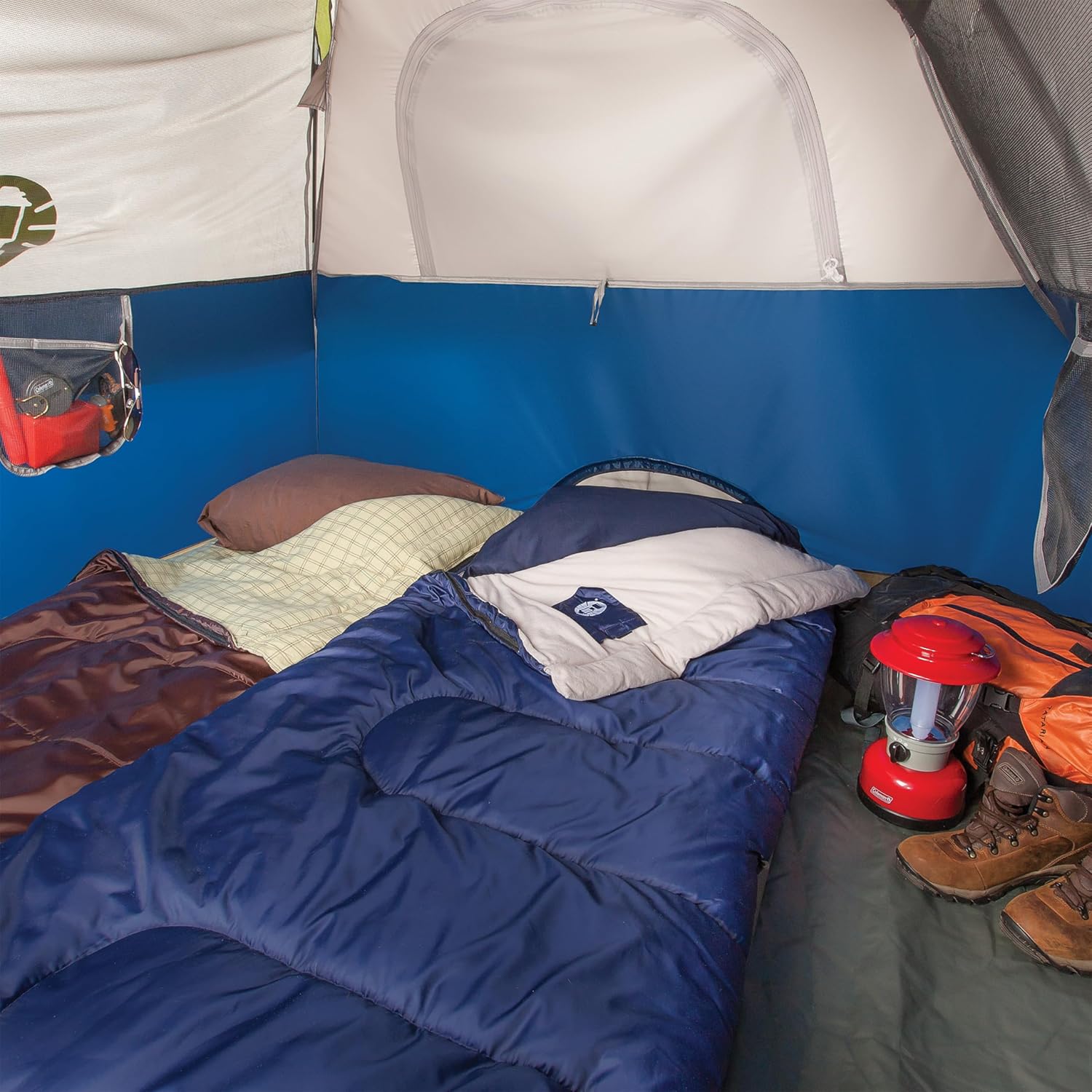 Coleman Brazos Adult Sleeping Bag, Cool Weather, 30°F, No-Snag Zipper | Stay warm in temperatures as low as 30°F, machine washable, includes stuff sack, great for camping, traveling, etc, PFAS free - Image 5